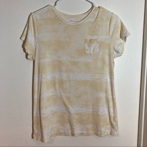 Relativity yellow tie dye top large